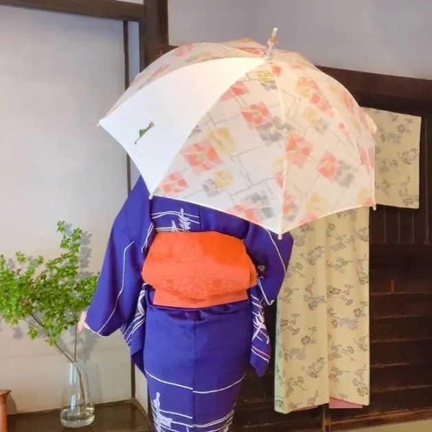 ハンドメイド お着物の反物 日傘 - Kohaku - メルカリ