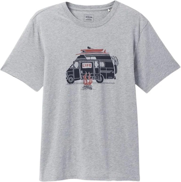 prAna Will Travel Journeyman 2 Men's T-Shirtsプラナ ウィル トラベル ジャーニーマン Ｔシャツ Grey  [1973771]