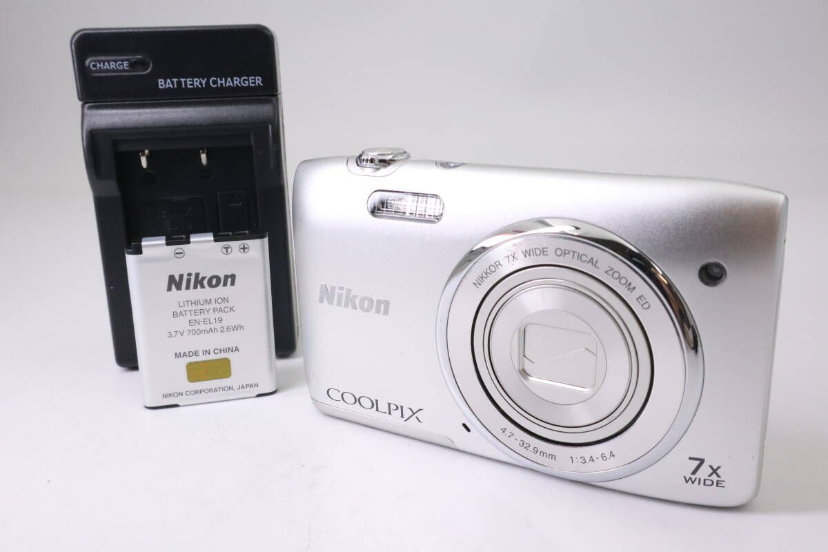 Nikon デジタルカメラ COOLPIX S3400 シルバー スマホ転送OK】ニコン