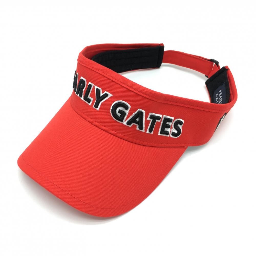 PEARLY GATES - 【超美品】パーリーゲイツ サンバイザー 黒×レッド ロゴ総柄  FR  ゴルフウェア PEARLY GATES 楽天市場】【超美品】パーリーゲイツ サンバイザー レッド×黒