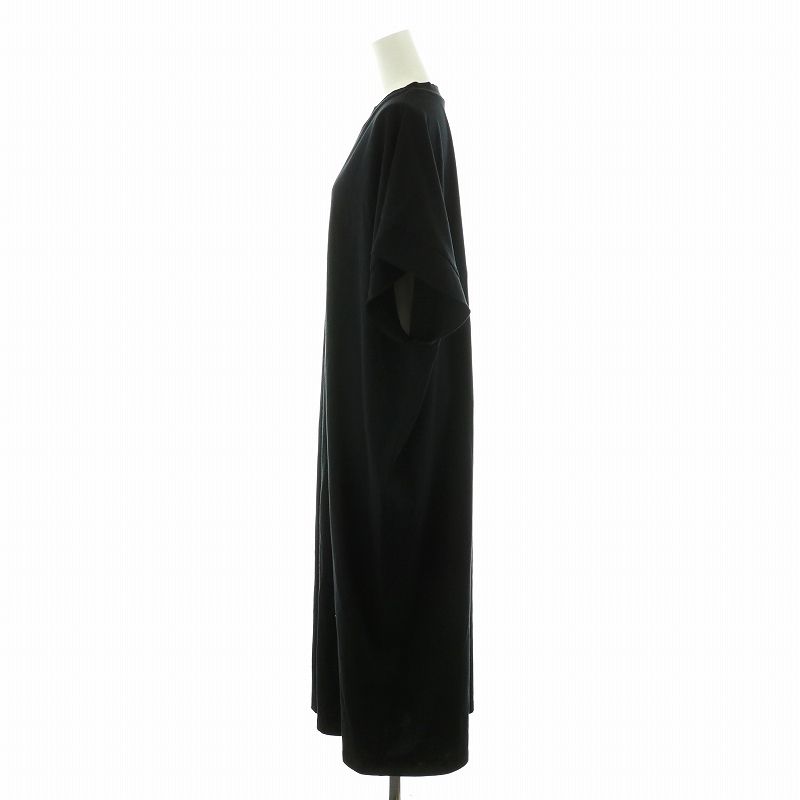 現行‼️美品✨ Maison Margiela ロングワンピース 黒 Mサイズ 即発 Maison Margiela MM6 ワンピース 黒 ラウンドネックドレス