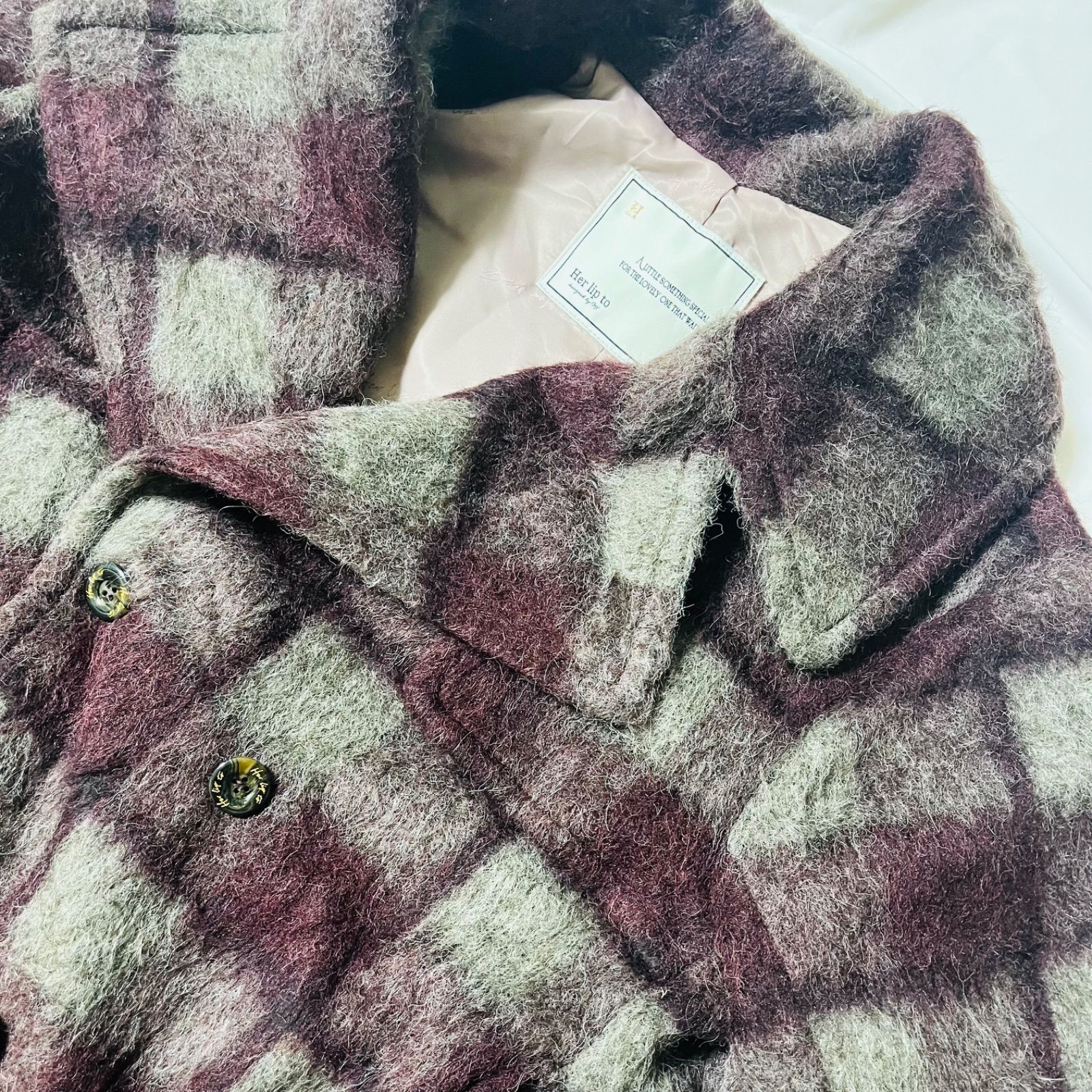 Her lip to☆ハーリップトゥ☆Double Breasted Wool-Blend Coat