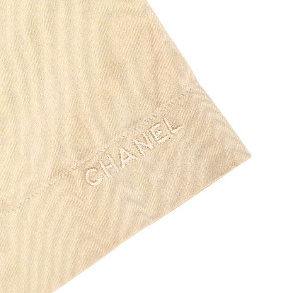 CHANEL 00C P14739V06255 袖ロゴ コットン シャツ 38 ベージュ シャネル KL4BHPH288 CHANEL 袖ロゴ コットン シャツ - メルカリ