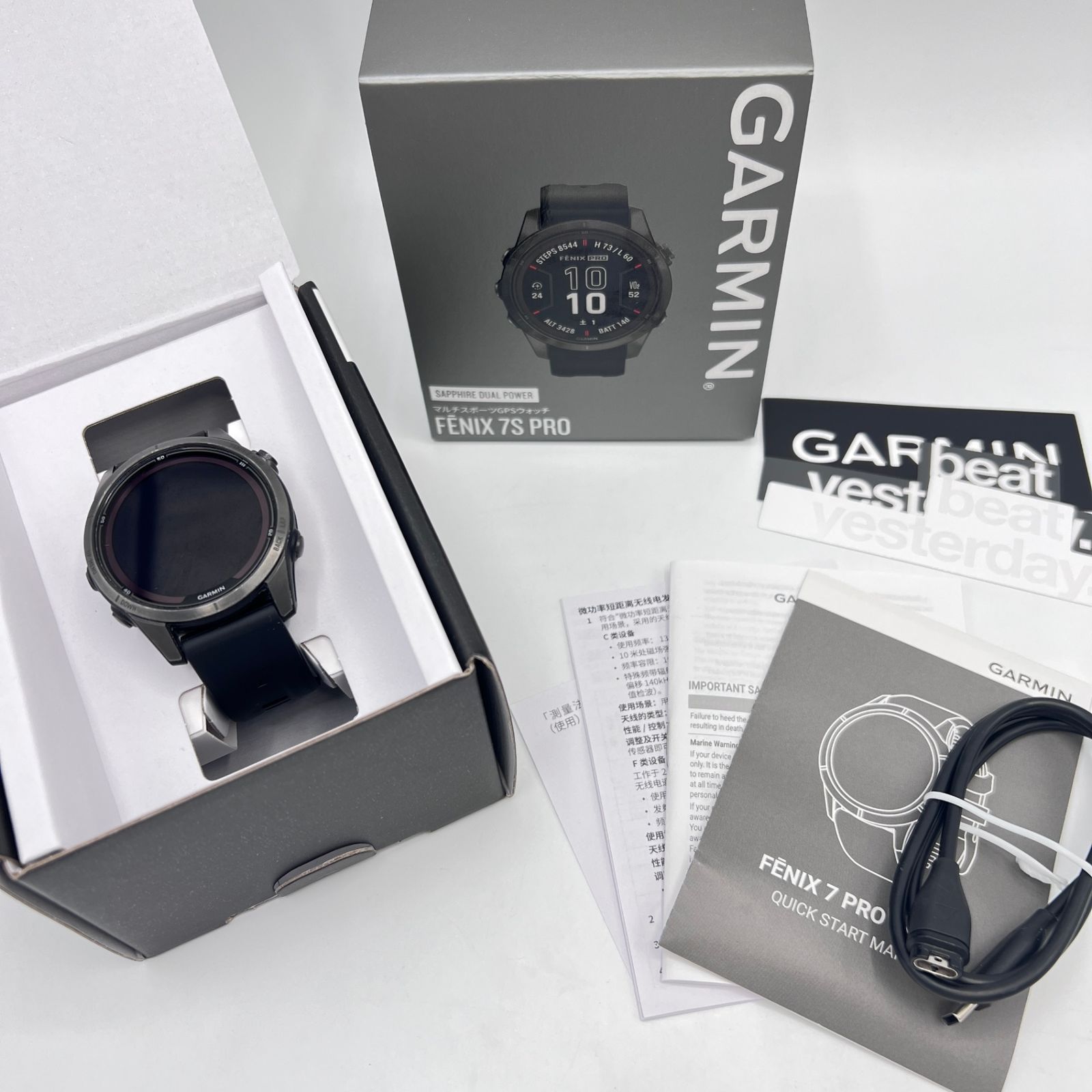 （ジャンク）GARMIN ガーミン FENIX6 Sapphire 箱無し ジャンク）GARMIN ガーミン FENIX6 Sapphire 箱無し