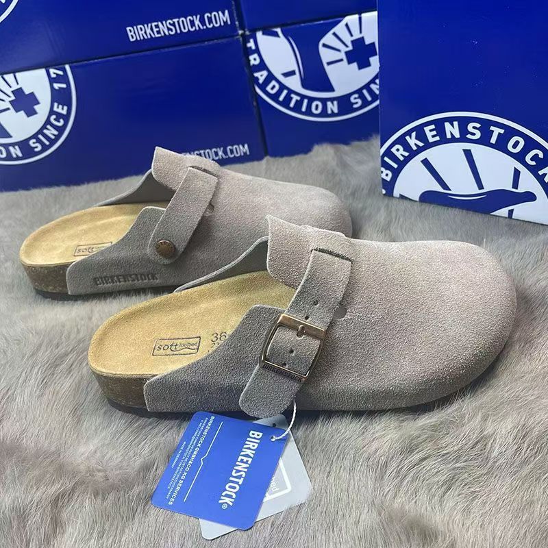 BIRKENSTOCK  ビルケンシュトック  ボストン  トープ サンダル    グレイ