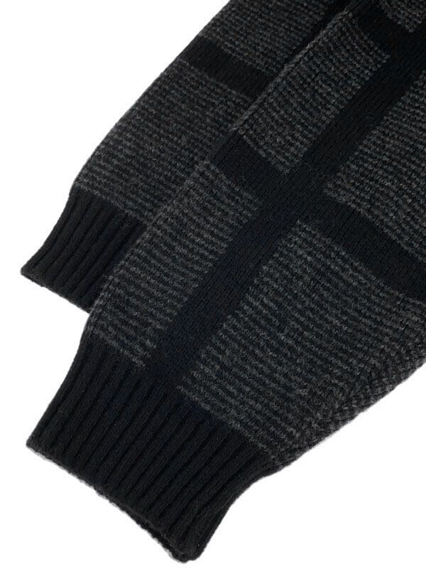 PSEUDOS シュードス 22AW SAMUE GRID CARDIGAN SWEATER WAC 作務衣 