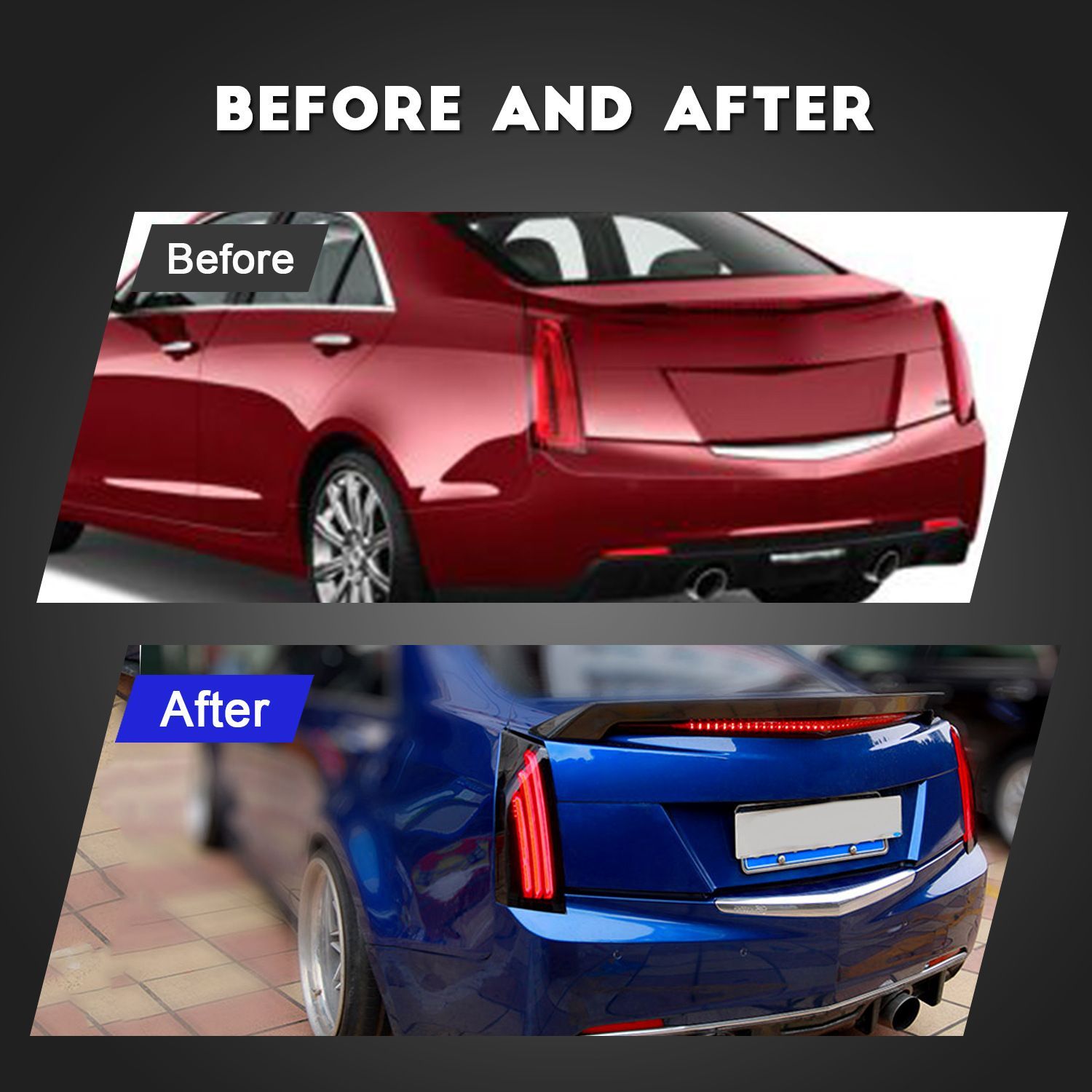 適用キャデラックATS Cadillac 14-19年モデル LED改装テールランプアセンブリ 9.23LYC682人気注目