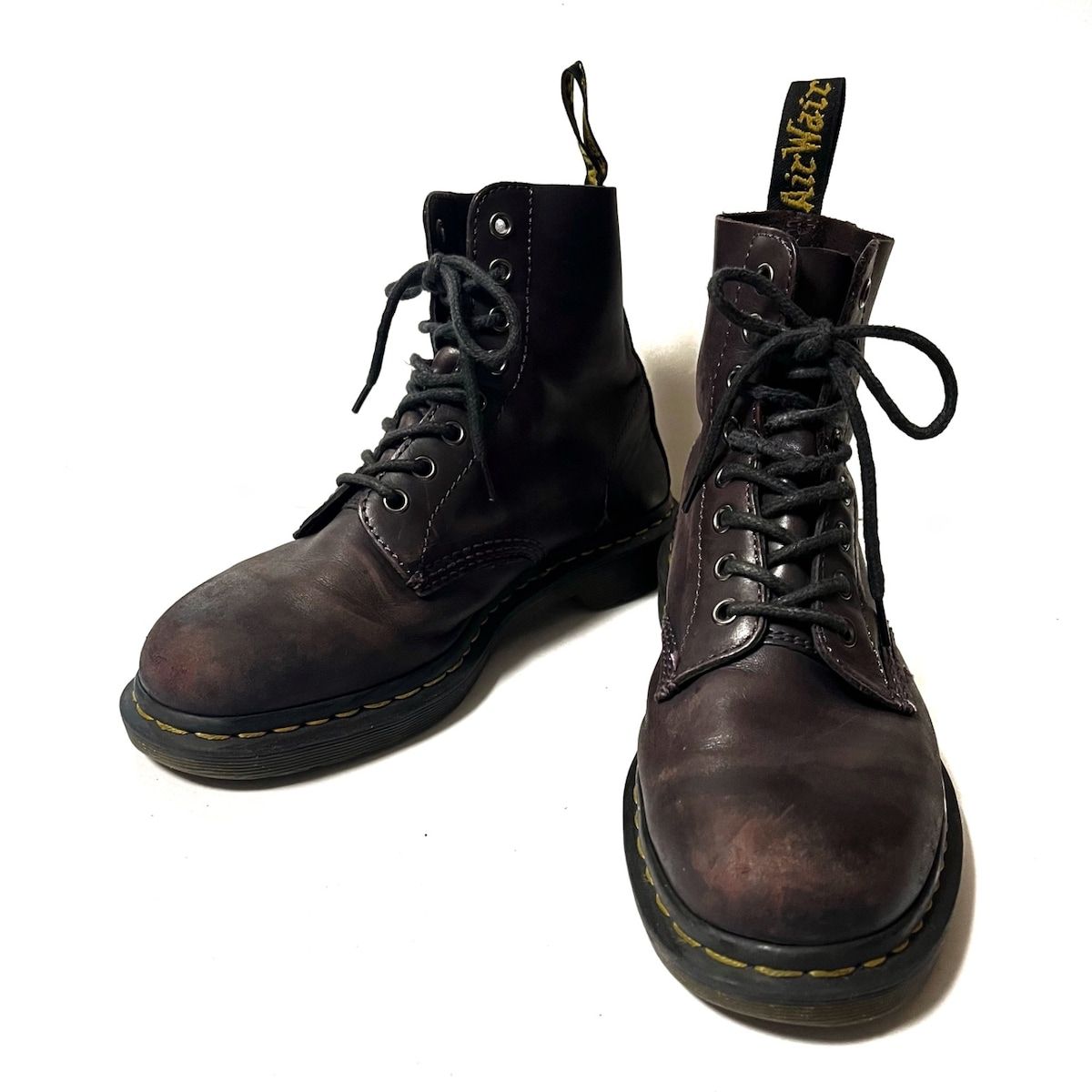 Dr.Martens(ドクターマーチン) ショートブーツ UK 7 メンズ - ボルドー レザー - メルカリ