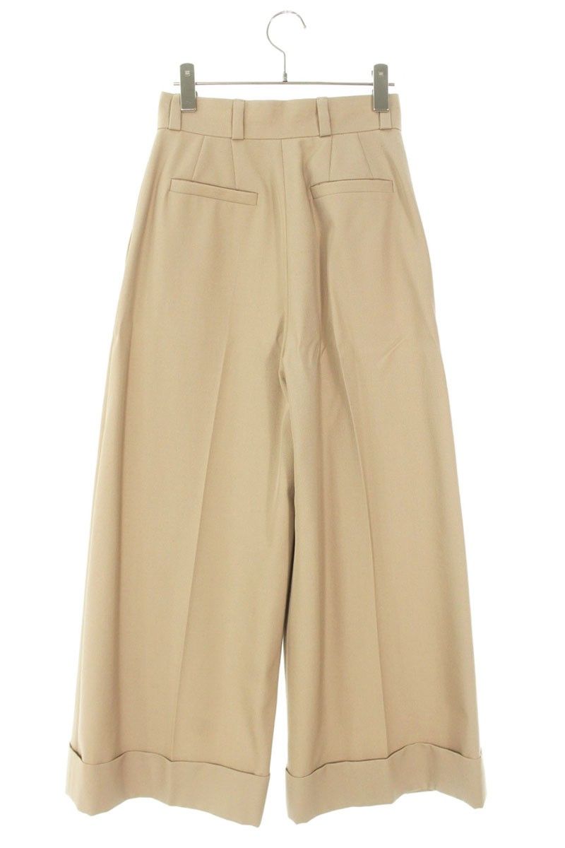 ミュウミュウ MP1368 センタープレスワイドスラックスロングパンツ  