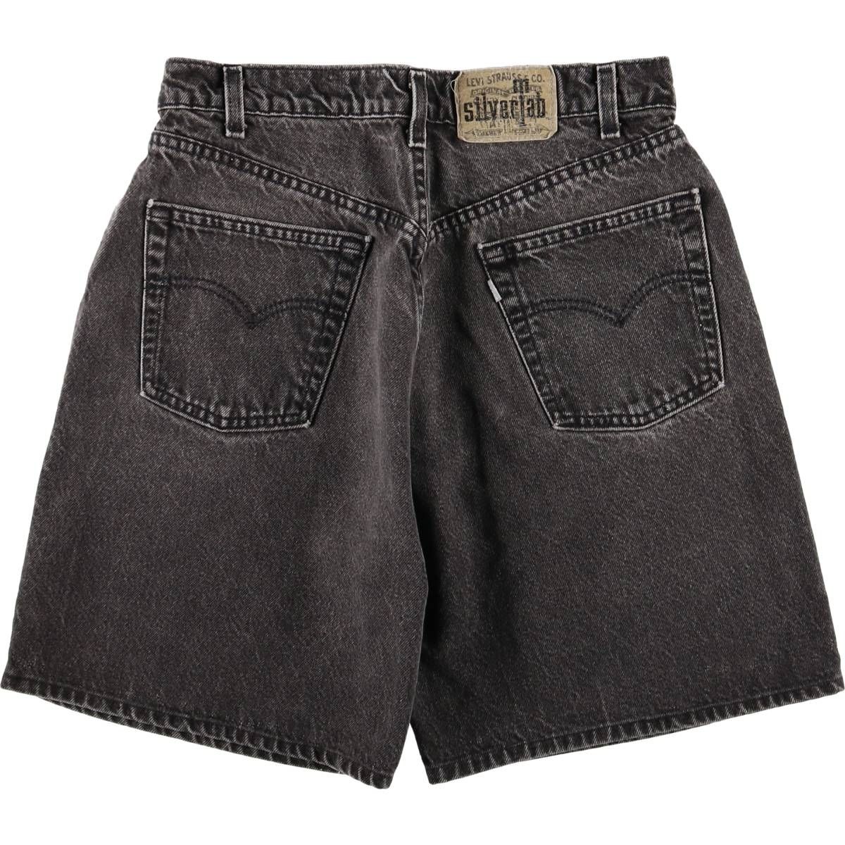 古着 リーバイス Levi s SILVER TAB シルバータブ ブラックデニムショーツ ショートパンツ メンズw30相当 eaa583306