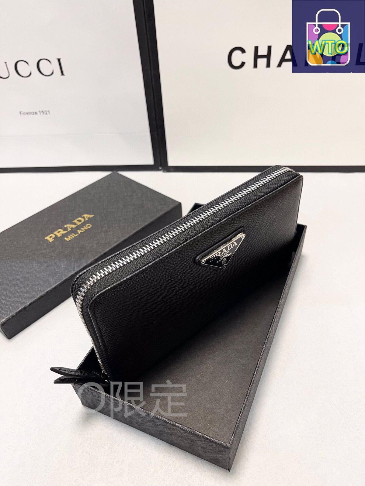 財布 PRADA Prada 財布 | ブルー | FARFETCH JP