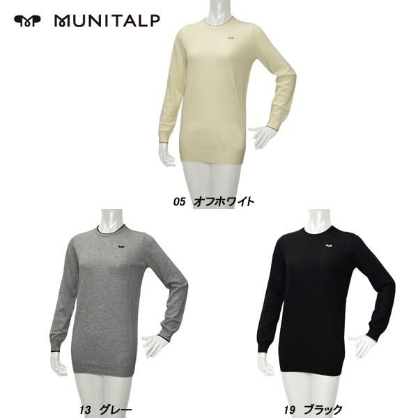 ムニタルプ MUNITALP レディース 秋冬 ウール カシミヤ混 クルーネック