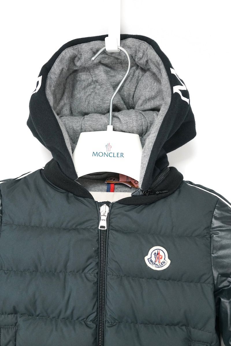 MONCLER モンクレール Baby Kid s ベビー キッズ MERIH Down Jacket フードロゴ ダウン ジャケット ブラック 05 54 A 81