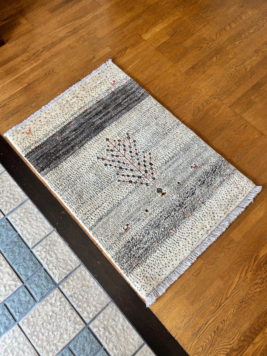 ペルシャ絨毯　ギャッベ　玄関サイズ　手織り　イラン(24) ペルシャ絨毯ギャッベ玄関サイズ手織りイラン(24)