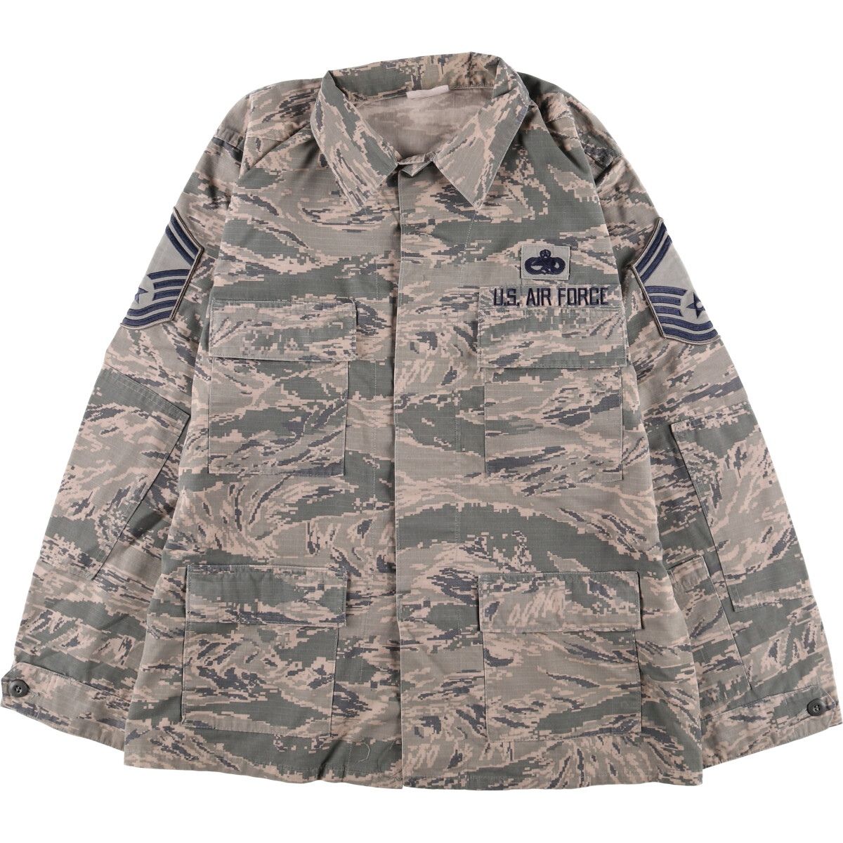 PROPPER ミリタリージャケット BDUジャケット M タイガーカモ 迷彩 古着 米軍 PROPPER 迷彩柄 ABU デジタルタイガーカモ リップス