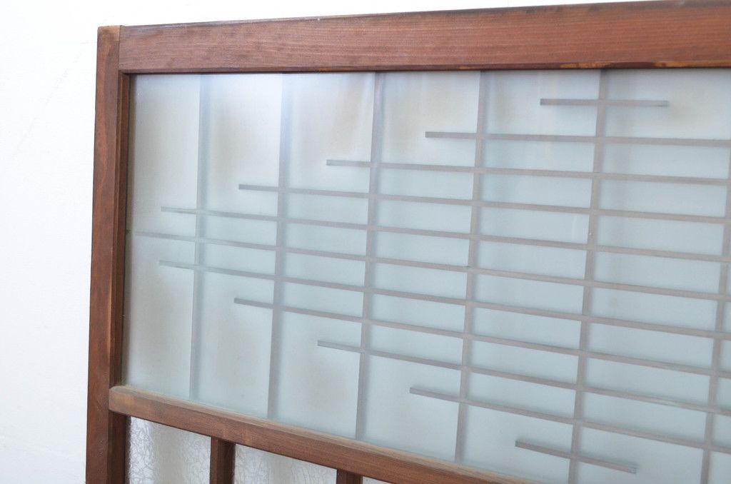 ガラス窓2枚セット アンティーク建具