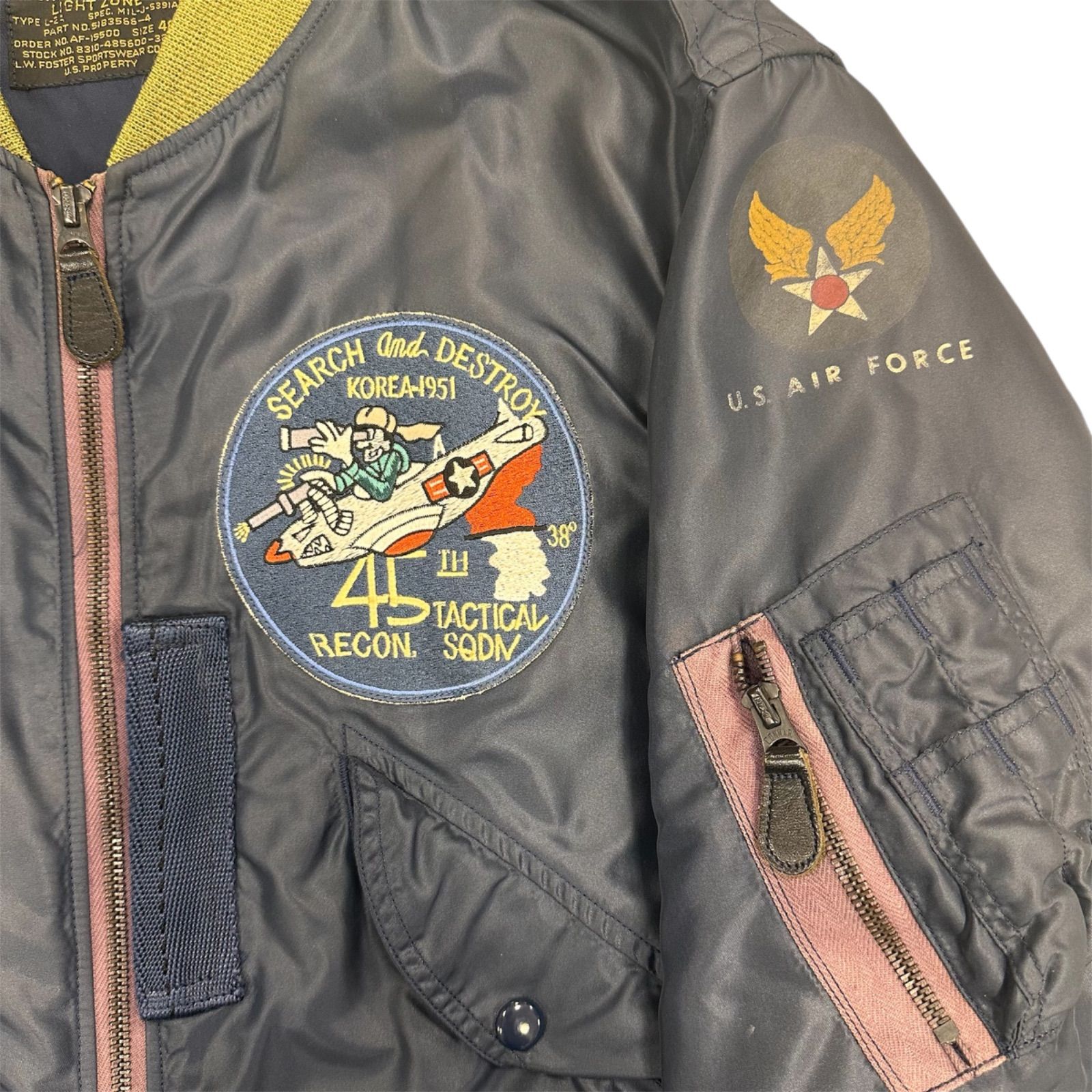 【未使用】リアルマッコイズ フライトジャケットAIR FORCE サイズ34 中古・古着通販】THE REAL McCOY'S (ザ・リアルマッコイズ) MA-1