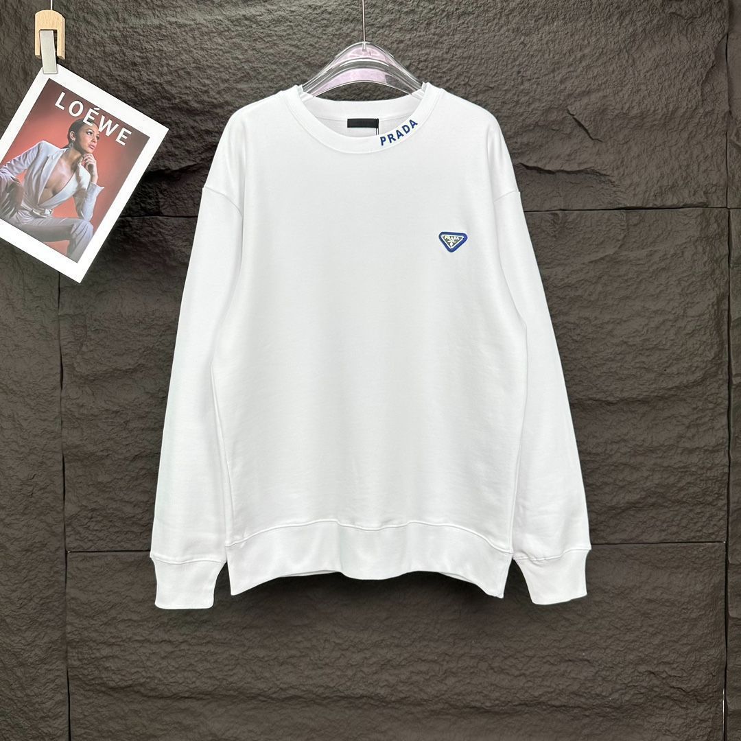 PRADA ロゴプリント クルーネック スウェットシャツ PRADA ロゴプリント クルーネック スウェットシャツ (PRADA