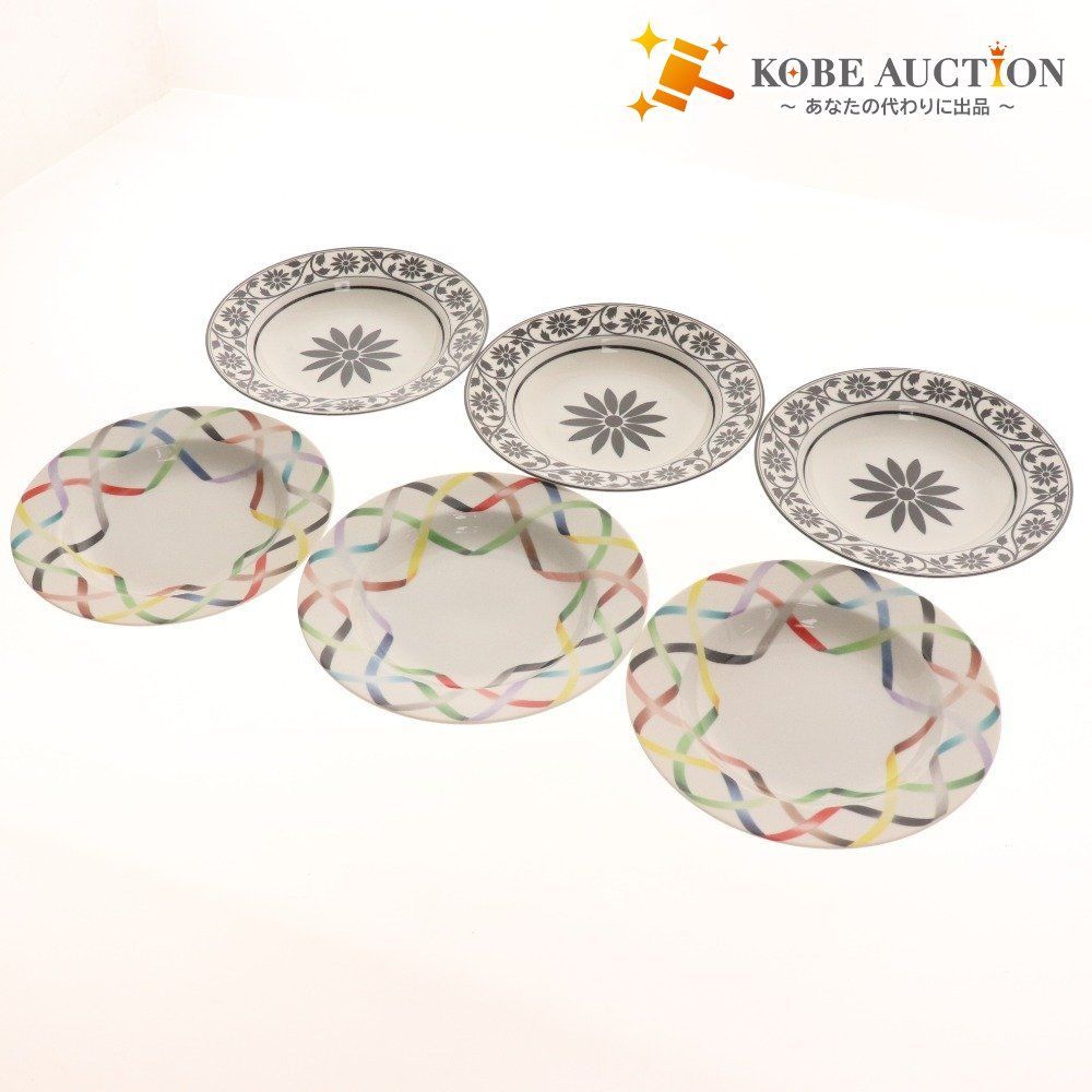 イタリア製パスタ＆スーププレート6枚