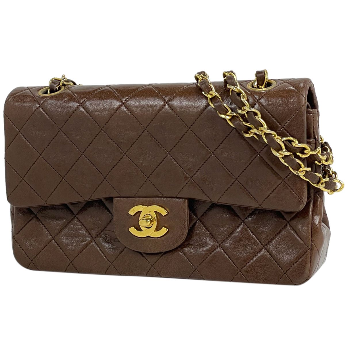 シャネル CHANEL マトラッセ Wフラップ チェーン ショルダーバッグ 