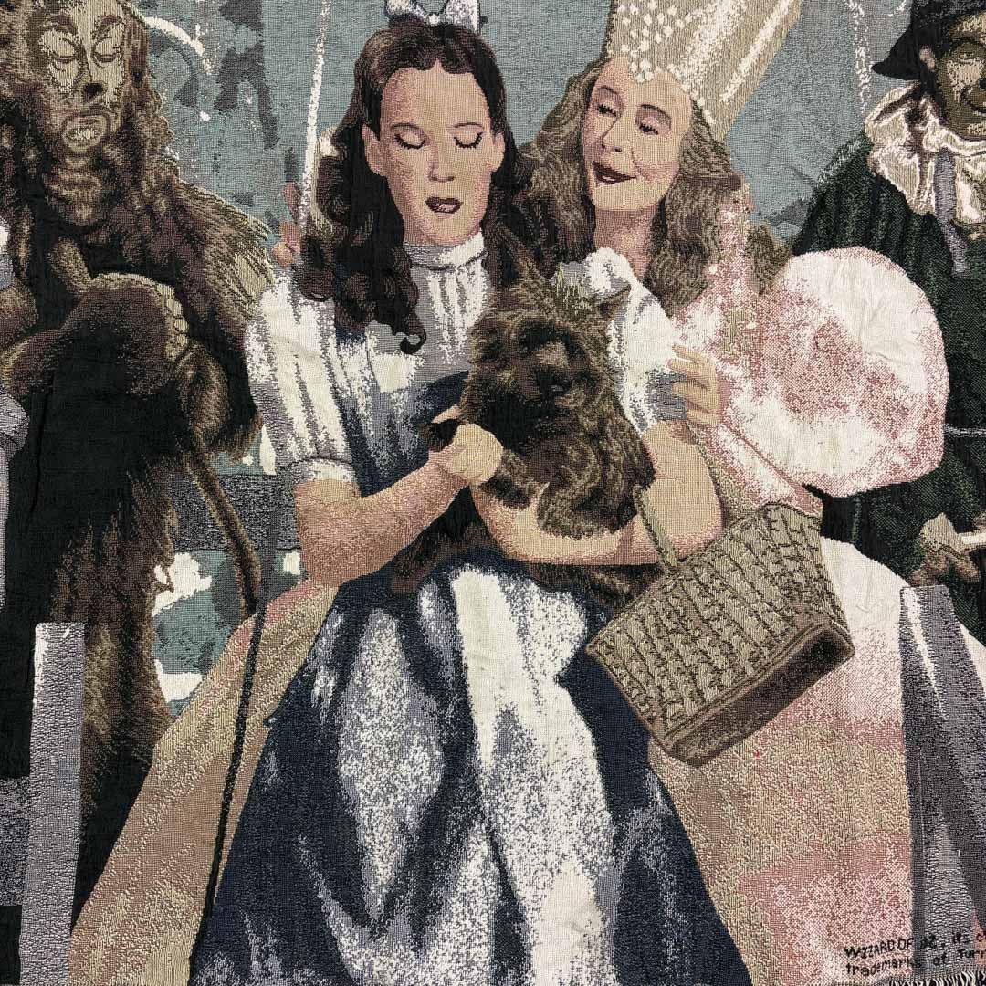 vintageラグ カーペット 90s オズの魔法使い 1664 ライオンと魔女 映画