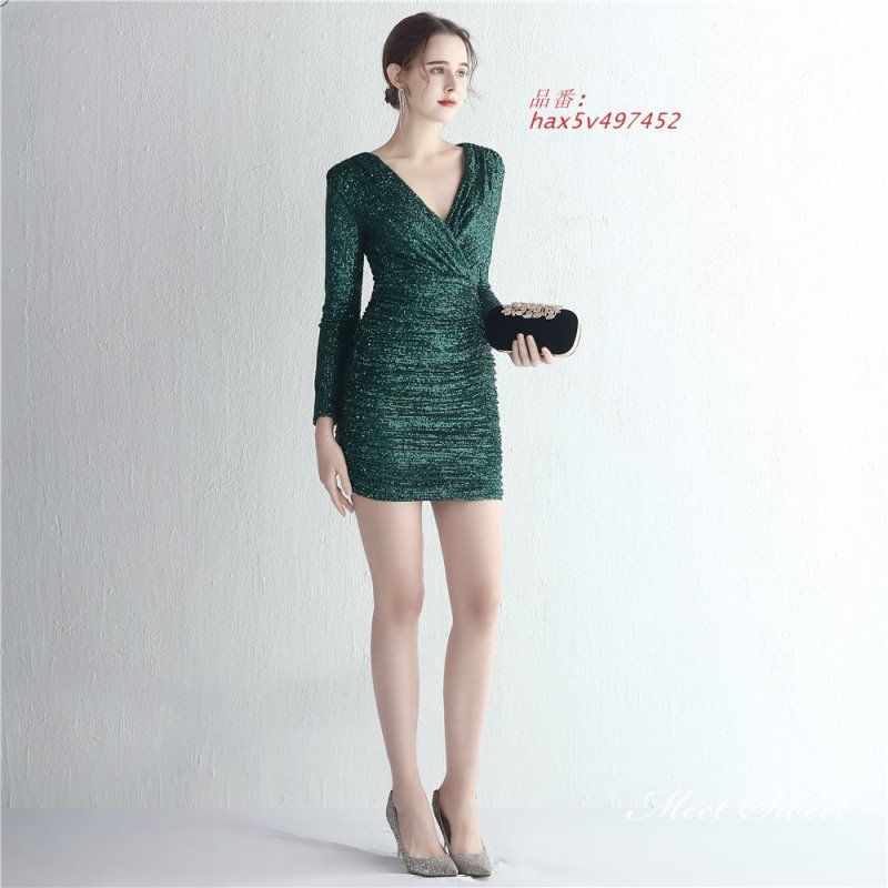 カラードレス ミニドレス