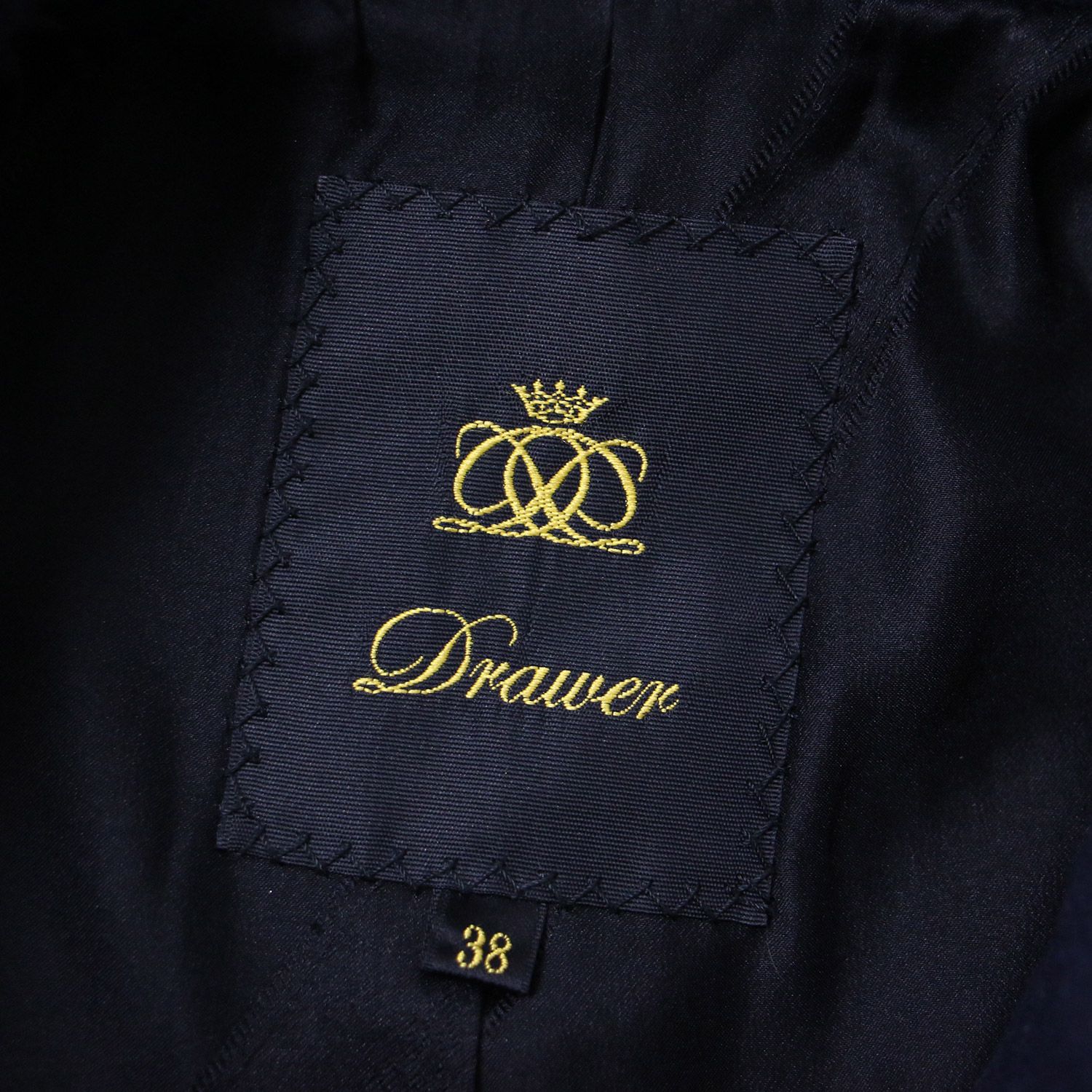 DRAWER ドゥロワー コート ピーコート ウール ネイビー 紺 38(M