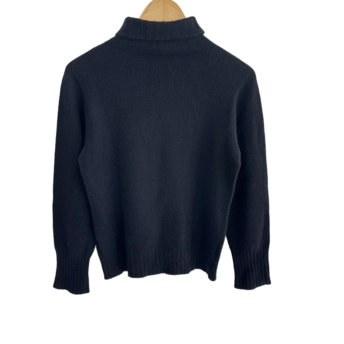 最大75％割引！ MargaretHowell マーガレットハウエル 長袖セーター サイズ2 M レディース - 黒 タートルネック カシミヤ混 スタイルアップ