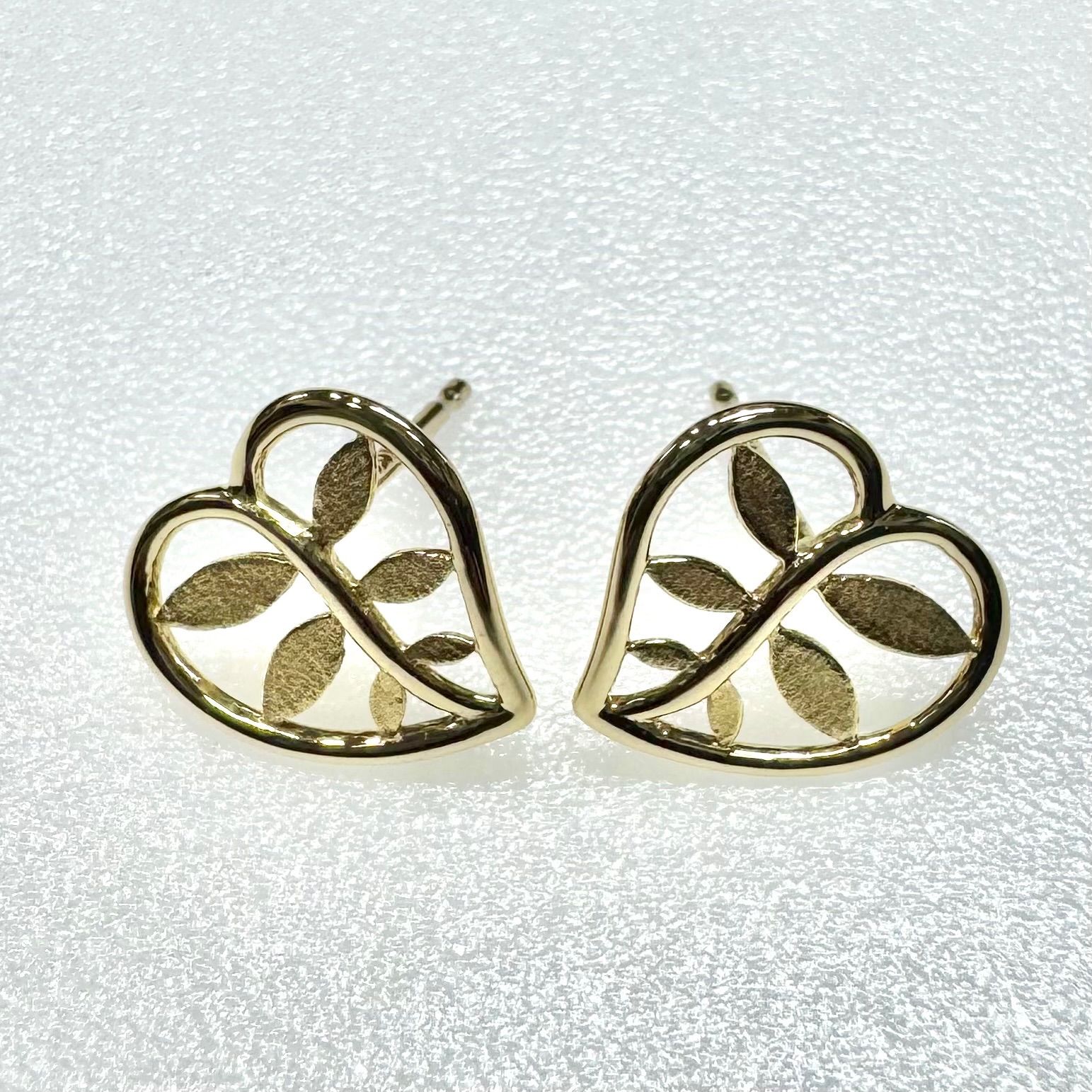 Tiffany &Co. AU750 ハート リーフ ピアス パロマ ピカソ Paloma