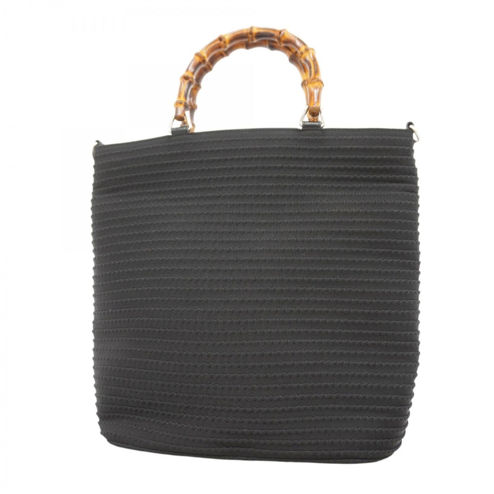 極美品　GUCCI ブラック レザーバッグ バンブー　2way グッチ(Gucci) グッチ ハンドバッグ バンブー 002 1998 0441