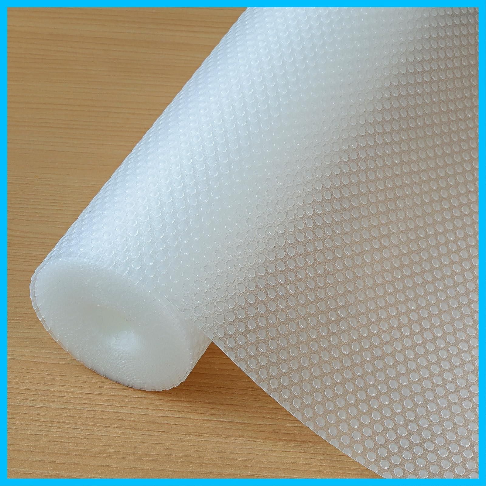 キッチンマット接着剤不要 裁断 引き出しシート EVA シート しょっきだな 耐熱 防湿 防油 44.5 500cm 食器棚 引き出し キッチンに適用 食器棚シート 家具保護 透明 Hersvin