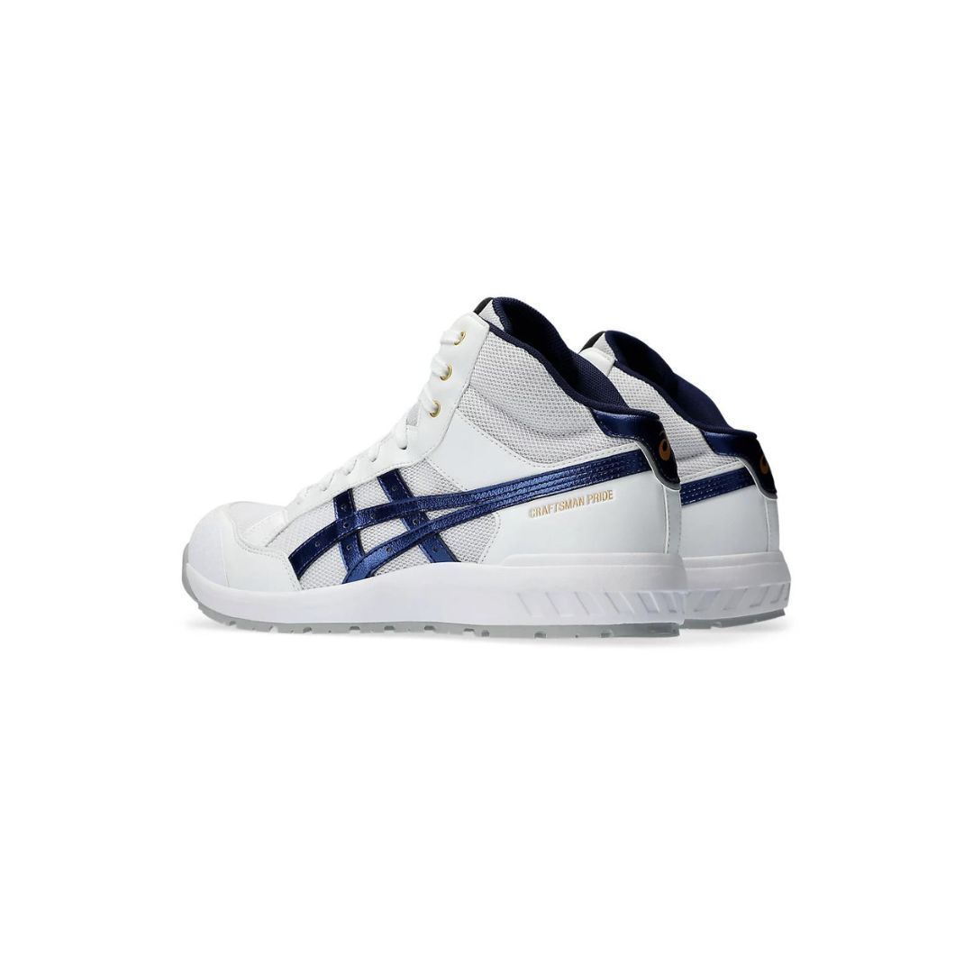 【新品】アシックス安全靴 CP218 ホワイト/ピーコート 27センチ asics アシックス 安全靴 CP218 ウィンジョブ｜ハイカット