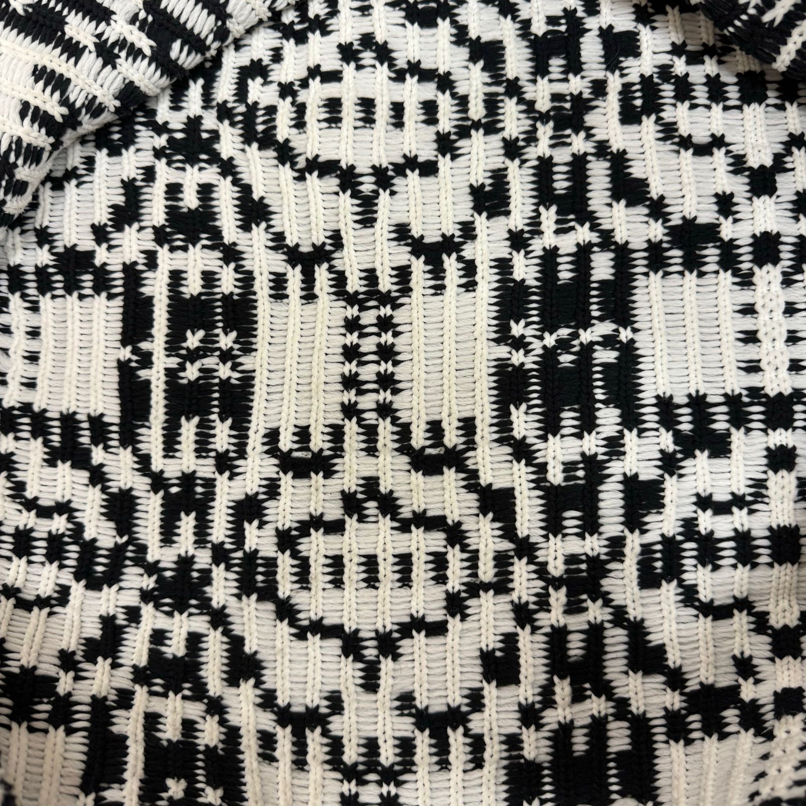 COMME des GARCONS HOMME PLUS 21AW 総柄 裾変形 ニット セーター 