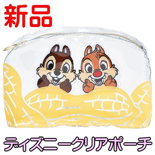 ディズニー 小物入れ ポーチ 新商品 刺繍 クリアポーチ チップ＆デール