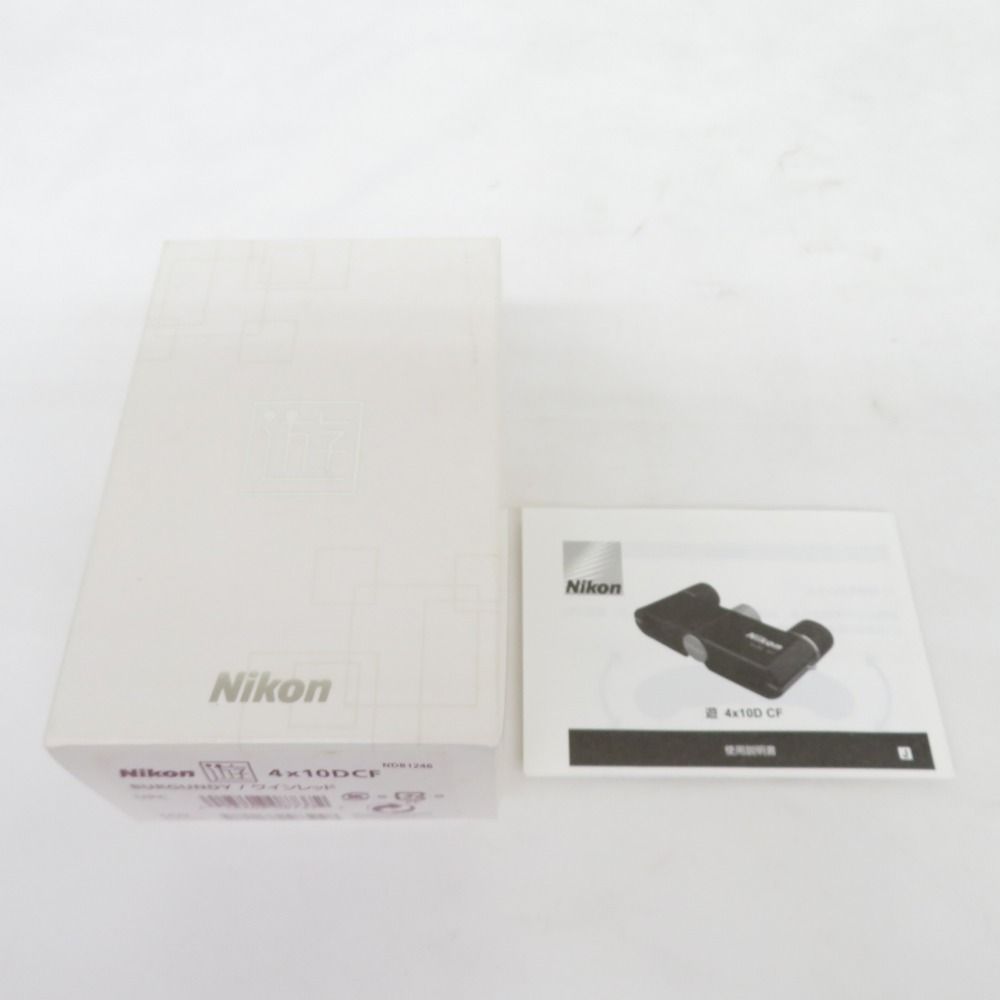 Nikon ニコン 双眼鏡 遊 4×10 DCF ワインレッド-