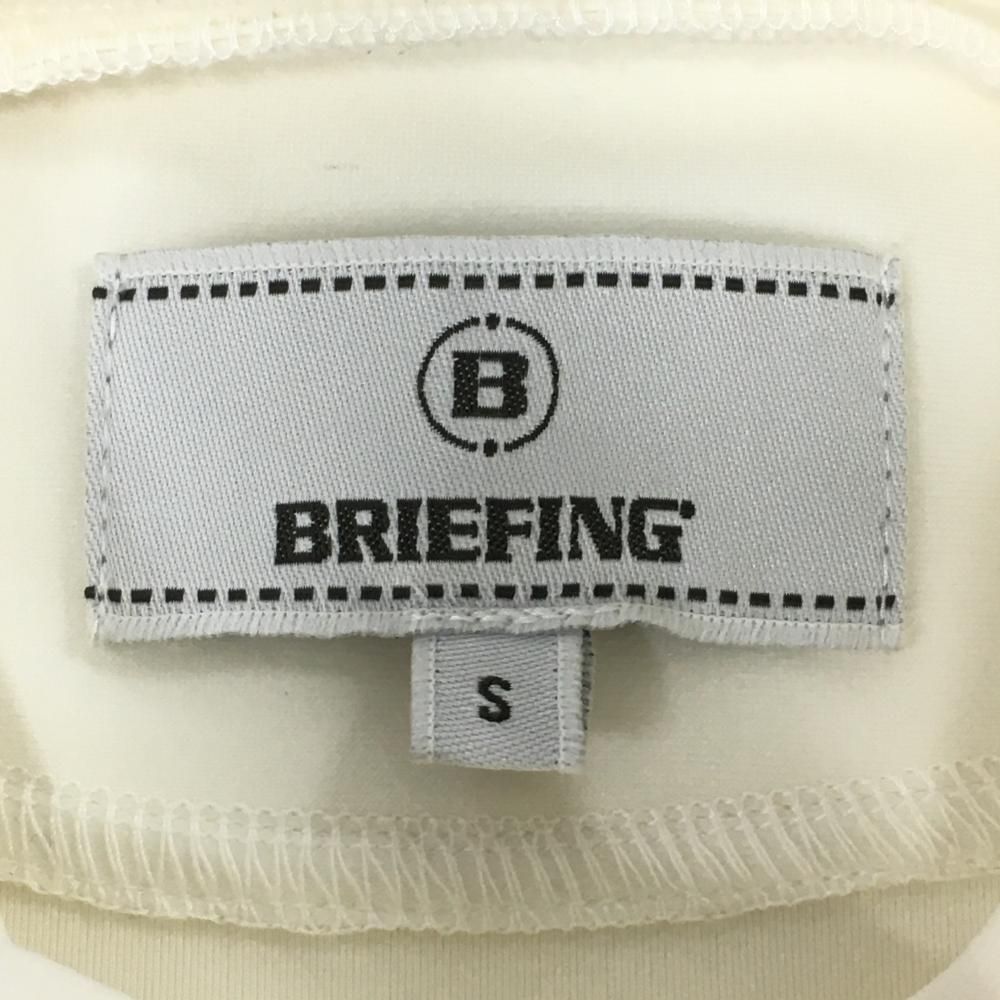 BRIEFING - 【超美品】ブリーフィング 長袖ハイネックシャツ 白 ロゴプリント レディース S ゴルフウェア BRIEFING BRIEFING GOLF 【超美品】ブリーフィング 長袖ハイネックシャツ