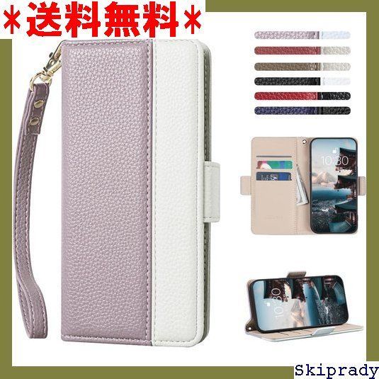 【期間限定価格】 JDDLang AQUOS Sense 6 ケース 手 ギ 1インチ対応附ストラップ ライトパープル 313