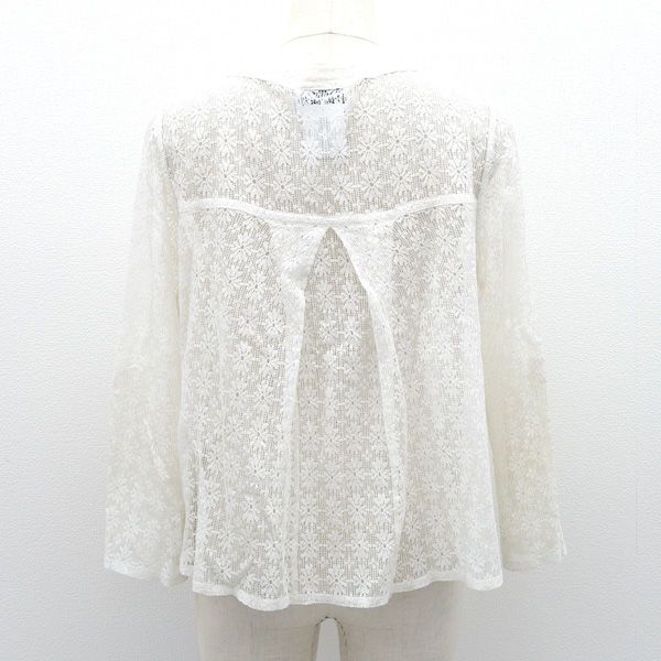 CHANEL / シャネル ◇ブラウス レース 花柄 カメリアボタン SIZE