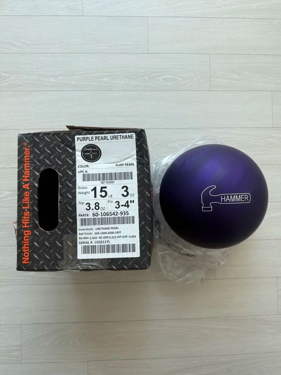HAMMER ボウリングボール パープルパールウレタン　15ポンド3オンス Amazon.co.jp: Hammer パープルハンマー パールウレタン 15