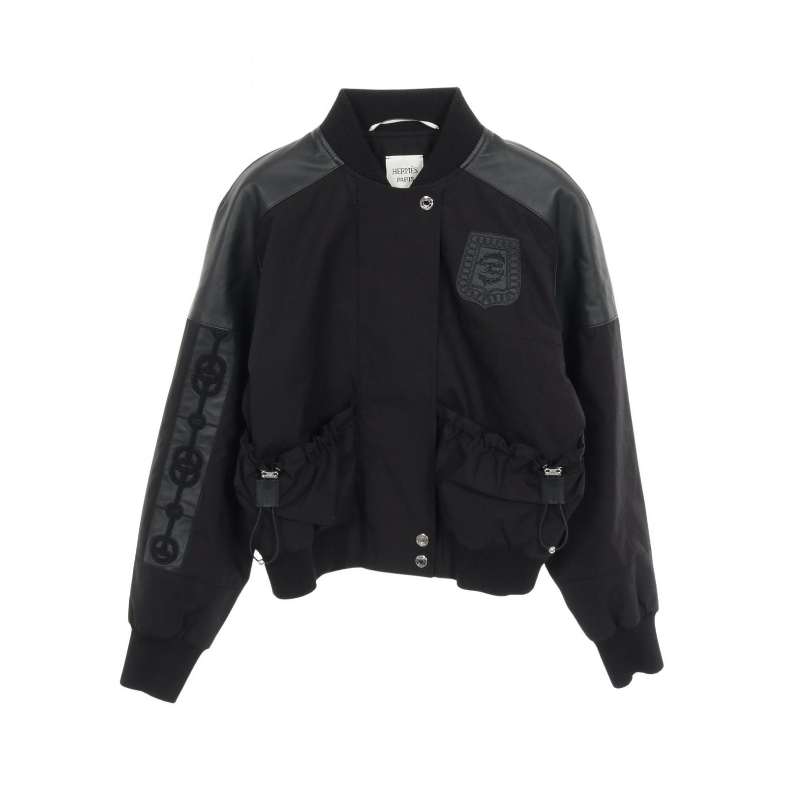 エルメス HERMES ブルゾン プレタ 26-7113 レザー ジャケット レディース Used A
