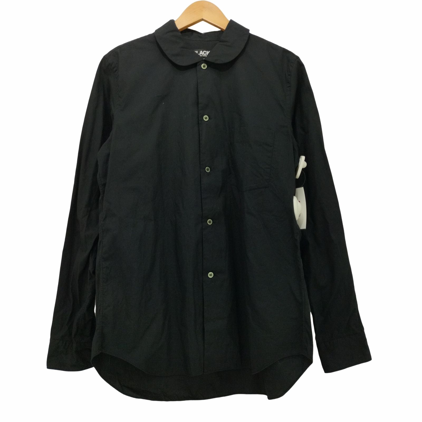 COMME des GARCONS コットン ラウンドカラーシャツ 丸襟長袖 COMME des GARCONS コットン ラウンドカラーシャツ 丸襟長袖
