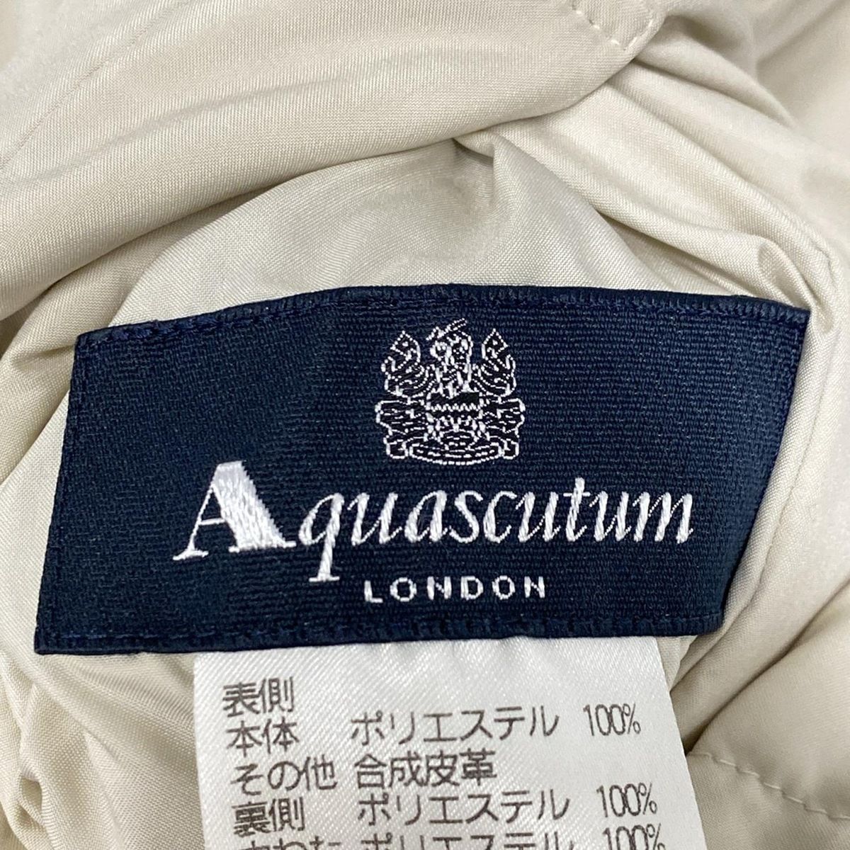 【Aquascutum】アクアスキュータム リバーシブルブルゾン Mサイズ Aquascutum】アクアスキュータム リバーシブルブルゾン Mサイズ