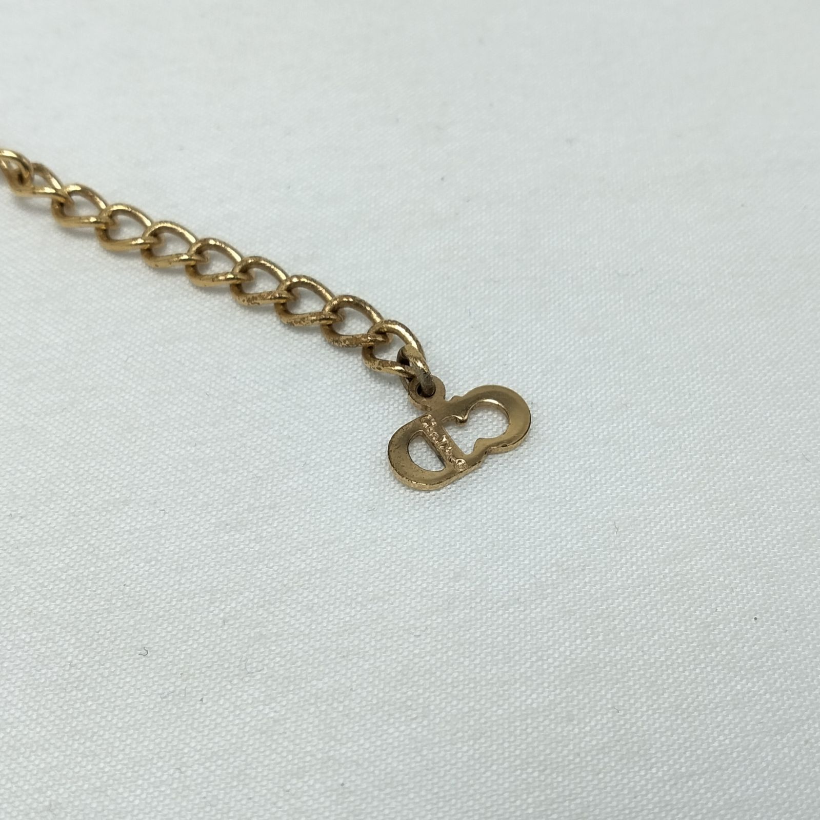 ✨Dior✨ディオール✨CDロゴ✨ラインストーン✨ゴールド色✨ネックレス✨ ✨️Dior✨️クリスチャンディオール CDロゴ ネックレス ライン
