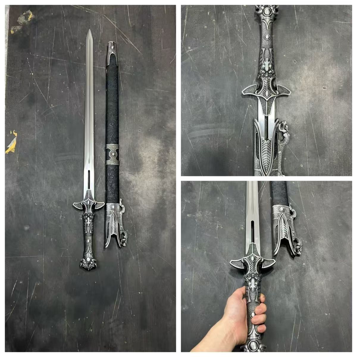 魔法使い3 魔法使い銀剣 古兵器 武具 権力の遊び Cosplay模造刀·模擬刀 41JEooPR8eL.jpg_BO30,255,255,