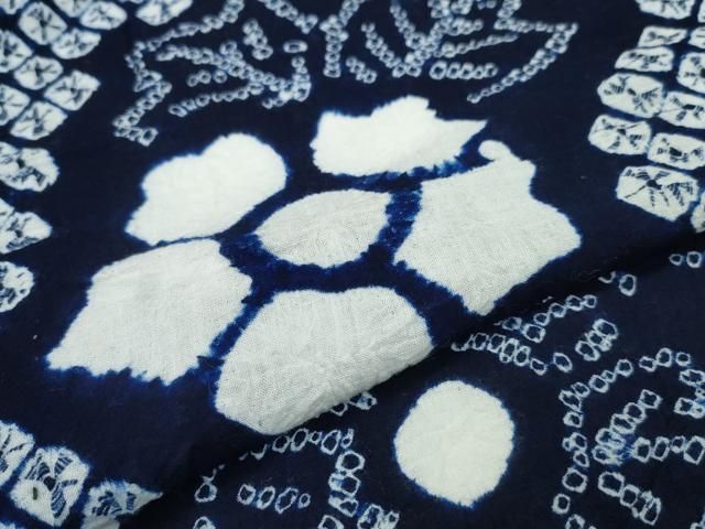 【期間限特別価格】 平和屋着物∴夏物 浴衣 有松鳴海絞り 舞花文 綿 CAAW1160ng