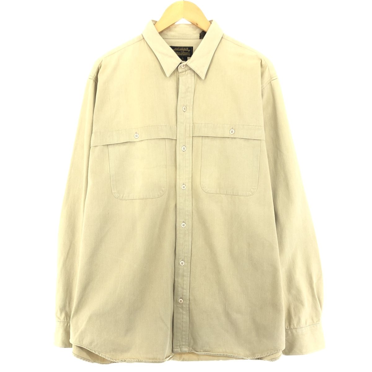 古着 90年代 エディーバウアー Eddie Bauer 長袖 コットンツイルシャツ メンズXL ヴィンテージ/eaa438005