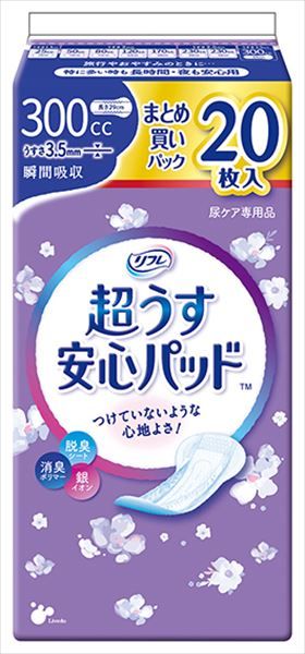 まとめ買い-18点セット リフレ 超うす安心パッドまとめ買いパック３００ｃｃ２０枚 リブドゥコーポレーション 生理用品
