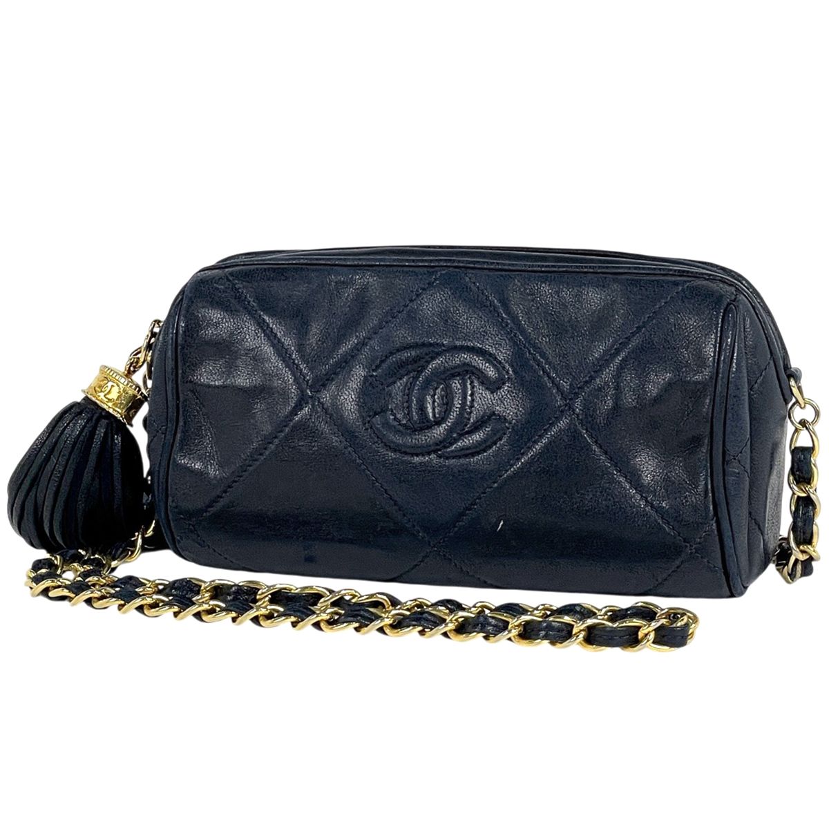 シャネル CHANEL ココマーク フリンジ チェーン ショルダーバッグ