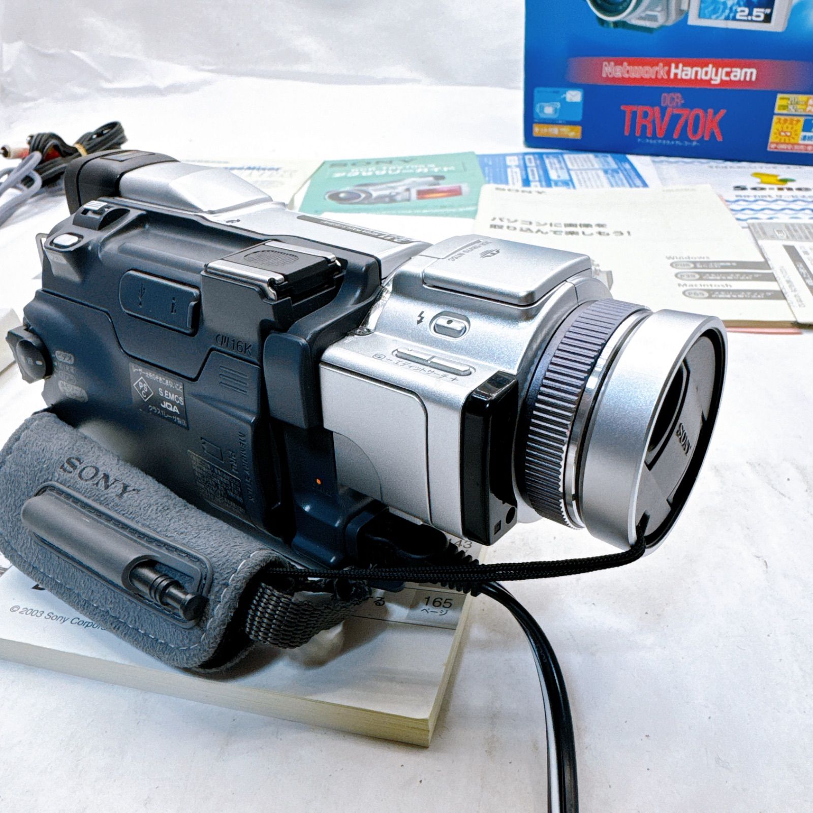 動作品】SONY DCR-TRV70K ビデオカメラ miniDVテープ付属