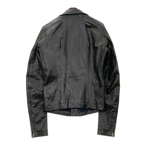 リックオウエンス LEATHER JACKET ダブル レザーライダース ジャケット